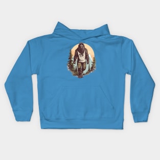 Dope Sasquatch in Nature Kids Hoodie